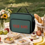 Custom Blue Green Orange Red Lunch Bag