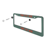 Custom Blue Green Orange Red License Plate Frame