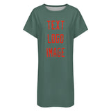 Custom Blue Green Orange Red Nachthemd