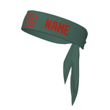 Custom Blue Green Coral Red Headband