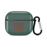 Custom Blue Green Coral Red AirPods Case (3rd Generation)