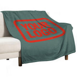 Custom Blue Green Orange Red Blanket