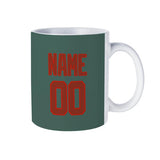 Custom Blue Green Coral Red Mug