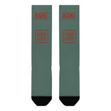 Custom Blue Green Coral Red Knee-High Sock