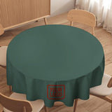 Custom Blue Green Coral Red Round Table Cloth