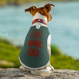 Custom Blue Green Coral Red Pet Vest