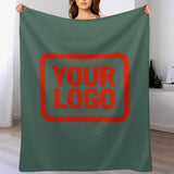Custom Blue Green Orange Red Blanket