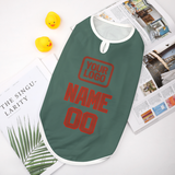 Custom Blue Green Coral Red Pet Vest