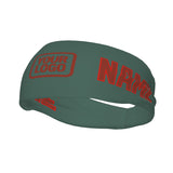 Custom Blue Green Coral Red Sports headband