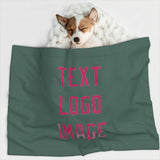 Custom Blue Green Pink Pet Blanket