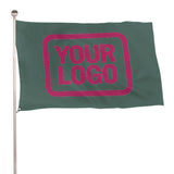 Custom Blue Green Pink Flag