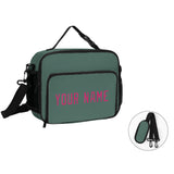 Custom Blue Green Pink Lunch Bag