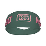 Custom Blue Green Light Pink Sports headband