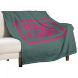 Custom Blue Green Pink Blanket