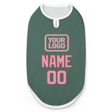 Custom Blue Green Light Pink Pet Vest