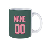 Custom Blue Green Light Pink Mug