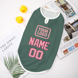 Custom Blue Green Light Pink Pet Vest