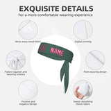 Custom Blue Green Light Pink Headband