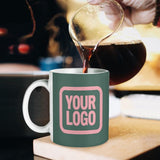 Custom Blue Green Light Pink Mug
