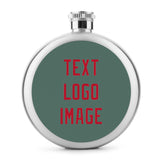 Custom Blue Green Red Hip Flask