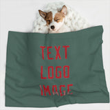 Custom Blue Green Red Pet Blanket
