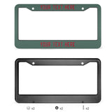 Custom Blue Green Red License Plate Frame
