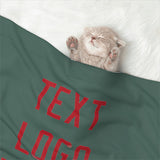 Custom Blue Green Red Pet Blanket