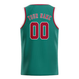 Custom Blue Green & Red Colors Design Sports Basketball Jersey