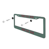 Custom Blue Green Crimson Red License Plate Frame