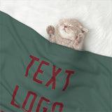 Custom Blue Green Crimson Red Pet Blanket