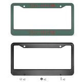 Custom Blue Green Coral Red License Plate Frame