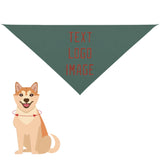 Custom Blue Green Coral Red Pet Scarf