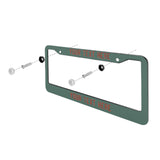 Custom Blue Green Coral Red License Plate Frame