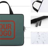 Custom Blue Green Coral Red Laptop Bag
