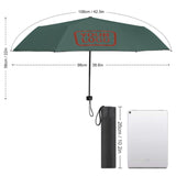 Custom Blue Green Coral Red Automatic Umbrella