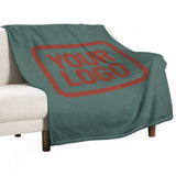 Custom Blue Green Coral Red Blanket