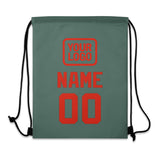 Custom Blue Green Orange Red Drawstring Bag