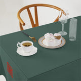 Custom Blue Green Coral Red Square Table Cloth