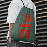 Custom Blue Green Orange Red Drawstring Bag