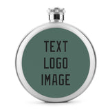 Custom Blue Green Black Hip Flask