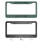 Custom Blue Green Black License Plate Frame