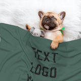Custom Blue Green Black Pet Blanket