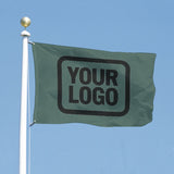 Custom Blue Green Black Flag