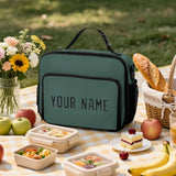 Custom Blue Green Black Lunch Bag