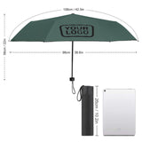 Custom Blue Green Black Automatic Umbrella