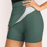 Custom Blue Green Black A-Line Skort