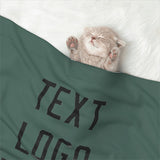 Custom Blue Green Black Pet Blanket