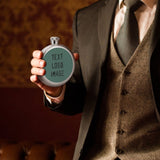 Custom Blue Green Black Hip Flask