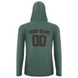 Custom Blue Green Brown UV-Hoodie
