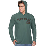 Custom Blue Green Brown UV-Hoodie